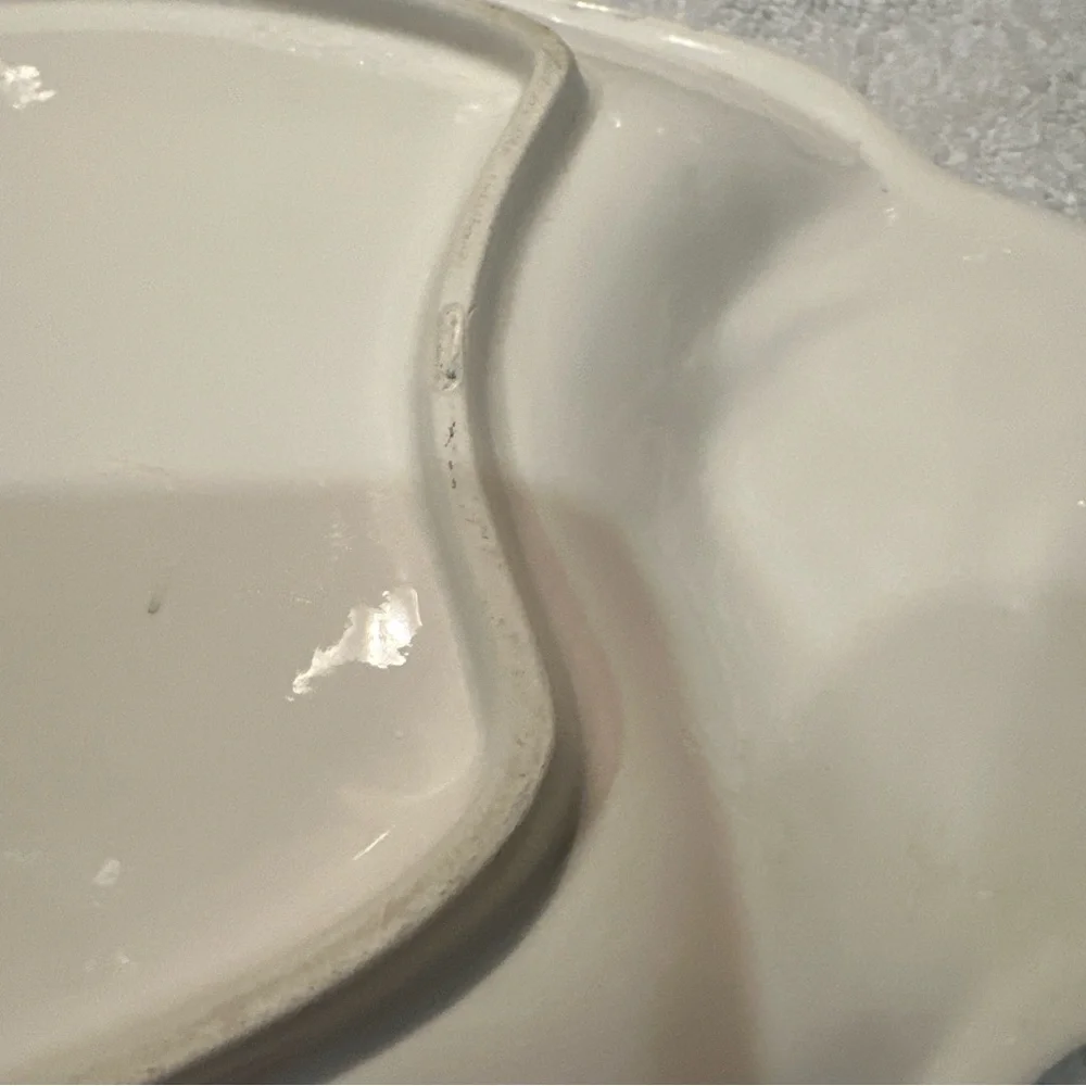 Vintage Rare Find Fish-Shaped Ceramic Dish - White